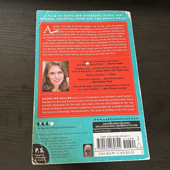 The Song Of Achilles- Madeline Miller - Picture 2 of 2